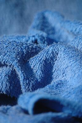 Blaues Frottier-Handtuch 3