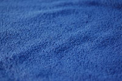 Blaues Frottier-Handtuch