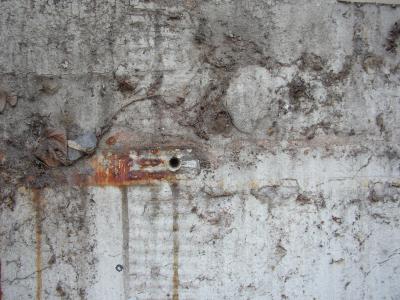 Dreckige Wand