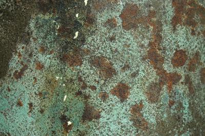 Rostige dreckige Wand